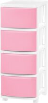 IRIS Plastic Drawer Storage Organizer, 4-Drawers