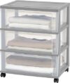 IRIS Plastic Drawer Storage Organizer Cart