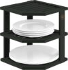 Bambüsi Plate Organizer For Cabinet – Bamboo
