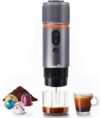 CONQUECO Portable Espresso Machine: 12v Car Coffee Maker