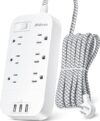 Mifaso Power Strip – 10 FT Extension Cord