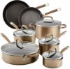 Circulon Premier Hard Anodized Nonstick Cookware Set, Bronze