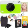 KODAK Printomatic Instant Camera Bundle (Green)