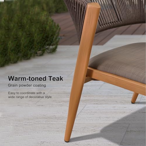 PURPLE LEAF Patio Table And Chairs Set With Cushions - Image 5