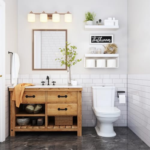 QEEIG Bathroom Shelves Wall Mounted 020WW - Image 2