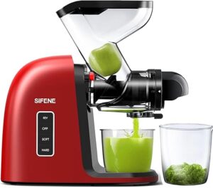 SIFENE Quiet Cold Press Juicer, Wide Dual Chute