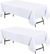 Utopia Kitchen Rectangle Table Cloth 2 Pack [60×102 Inches]