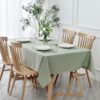 Rectangle Textured Tablecloth Waterproof Spillproof