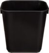 Amazon Basics Rectangular Office Wastebasket, 3 Gallon, Black