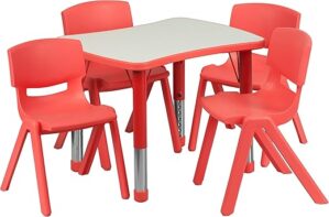 Flash Furniture Red Activity Table Set, 21×26
