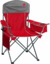 Coleman Red Grey Oversized Camping Chair With Cooler