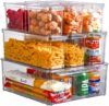 Yipaga Refrigerator Organizer Bins With Lids, 10PCS