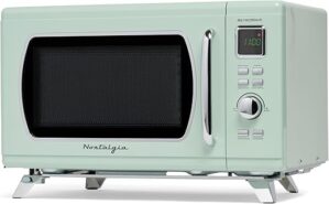 Nostalgia Retro Countertop Microwave Oven, Seafoam Green