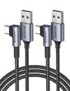 UGREEN Right Angle USB C Cable, USB A