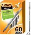 BIC Round Stic Xtra Life Ballpoint Pen, Black