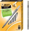BIC Round Stic Xtra Life Pen, Black, 36 Pack