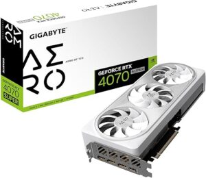 GIGABYTE RTX 4070 Super AERO OC 12G Graphics Card GV-N407SAERO OC-12GD