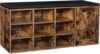 VASAGLE Rustic Brown Shoe Bench ULHS058X01