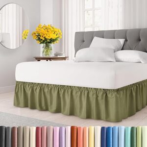 Sage Green Wrap Around Bed Skirt