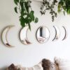 Keweis Scandinavian Bohemian Moon Phase Mirror Decor