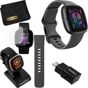 Fitbit Sense 2 Health & Fitness Smart Watch Bundle