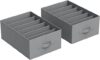SONGMICS Set Of 2 Large Wardrobe Organizers