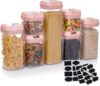 Alphx Innovations Set Of 7 Airtight Food Storage Containers