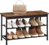 VASAGLE Shoe Rack Bench With Storage ULHS100B01