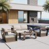 EAST OAK Signature Patio Furniture Set, Aluminum Frame