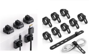 Lamicall Silicone Cable Ties Cord Organizer Clips