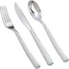 supernal Silver Plastic Cutlery Set, 360pcs