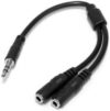 StarTech.com Slim Stereo Splitter MUY1MFFS 3.5mm Male to 2x Female