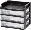 IRIS Small Desktop Drawer System, Black