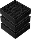 Criusia Sock & Underwear Organizer Dividers, 64 Cell