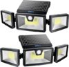 TBI Pro Solar Lights Outdoor 216 LED 2200LM