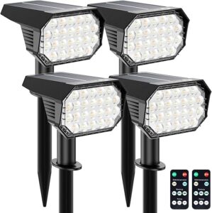 Brightown Solar Lights Outdoor Waterproof, White/Warm