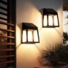GIGALUMI Solar Wall Lights Outdoor, Dusk to Dawn