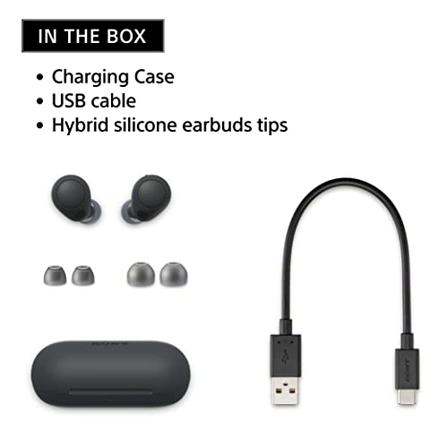 Sony WF-C700N Wireless Noise Canceling Earbuds, Black - Image 5