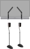 ECHOGEAR Soundbar Mount & Adjustable Satellite Speaker Stands