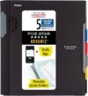 Five Star Spiral Notebook, 5 Subject, College Ruled