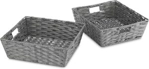 Whitmor Split Rattique Shelf Tote, Set Of 2