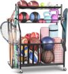 PLKOW Sports Equipment Storage Rack, Black