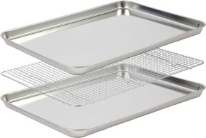 MHAaTiad Stainless Steel Baking Sheet Rack Set