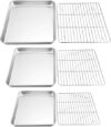 TeamFar Stainless Steel Baking Sheet Set