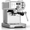 SUMSATY Stainless Steel Espresso Machine With Milk Frother