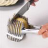 Dycica Stainless Steel Onion Holder Slicer