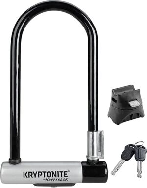 Kryptonite Standard Heavy Duty Bicycle U-Lock, Black