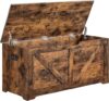 VASAGLE Storage Chest With Safety Hinges, Farmhouse Style