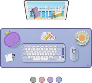 Logitech Studio Series Large Desk Mat, Lilac