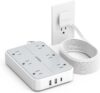 TESSAN Surge Protector With 15 FT Extension Cord